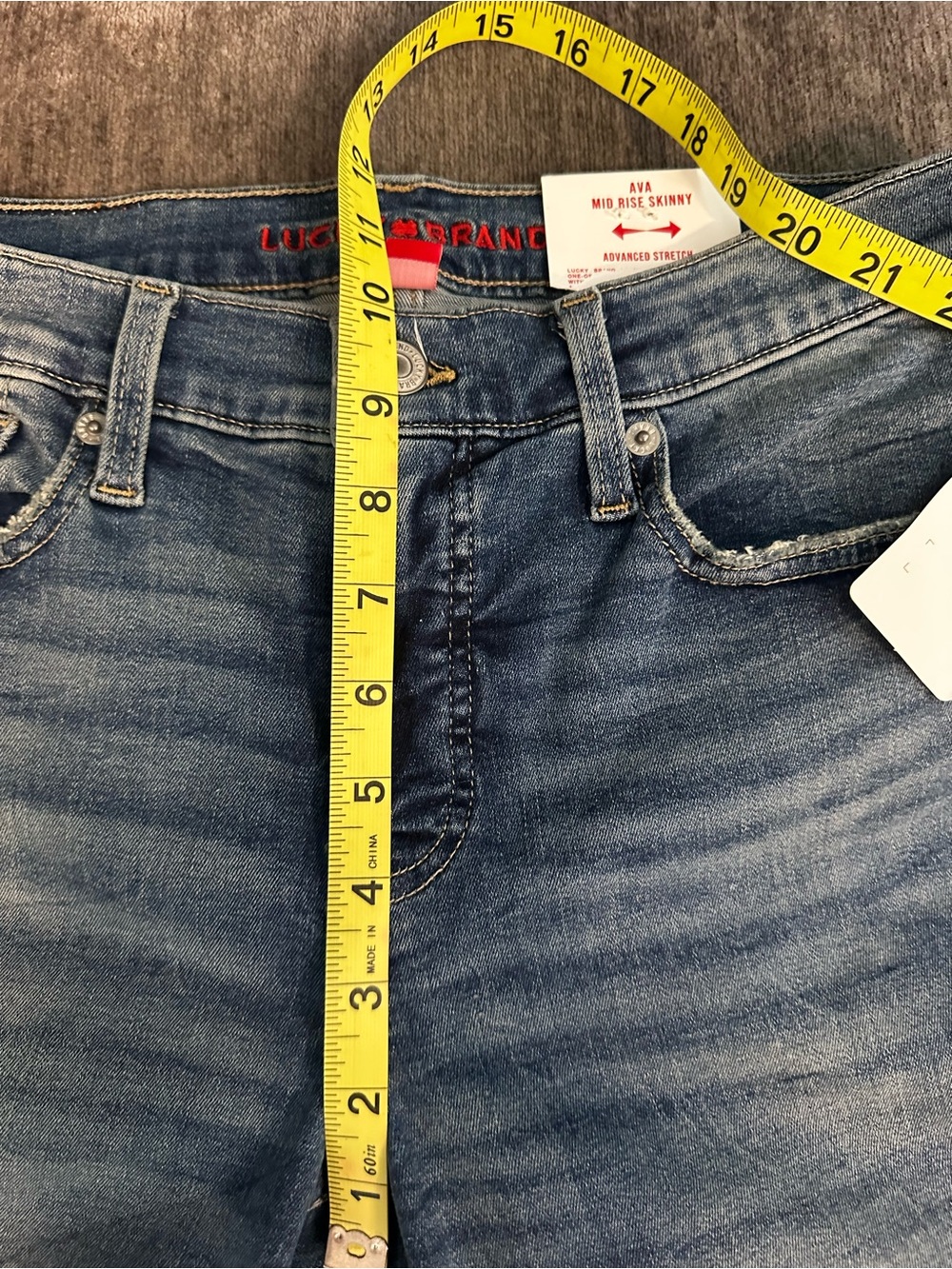 NWT Lucky Brand Mid Rise Ava Skinny Jeans Size 28 - Picture 11 of 11